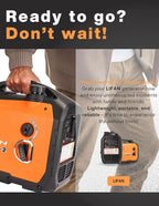 2300W  Inverter Generator - Portable, Quiet & Fuel-Efficient Power Solution for Home, Camping, RV & Emergency Use