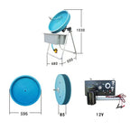 Small Useful Automatic Turbo Mines Spiral Wheel For Minerals Extraction Gold Washing Panning Dish