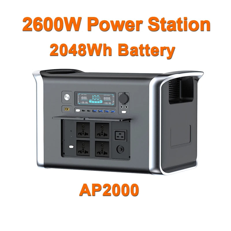 2600W 1800W 500W Portable Power Station 1024wh 345wh Lifepo4 Battery Powerful Power Bank Solar Generator Emergency Power Supply