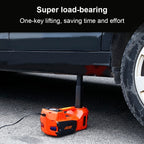 1 Set DC 12V 5Ton Car Jack Lifting Equipment Cooper Motor Portable Tire Jack Electric Hydraulic Jack with Led Light for Car Suv