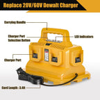 6-Ports for Dewalt Battery Charger, 20V/60V Battery Charger,