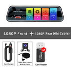 Mirror Camera for Car Touch Screen Video Recorder Rearview mirror Dash Cam Front and Rear Camera Mirror DVR Black Box
