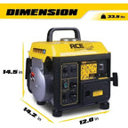 XMSJ.1200W Gas Powered Generator for Home Use Camping Ultralight, EPA & CARB Compliant, Small Portable