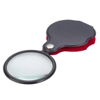 10X Folding Magnifier Portable Handheld Magnifying Glass Lens Mini Pocket Jewelry Reading Loupe Glasses for Elderly 50/60/70mm