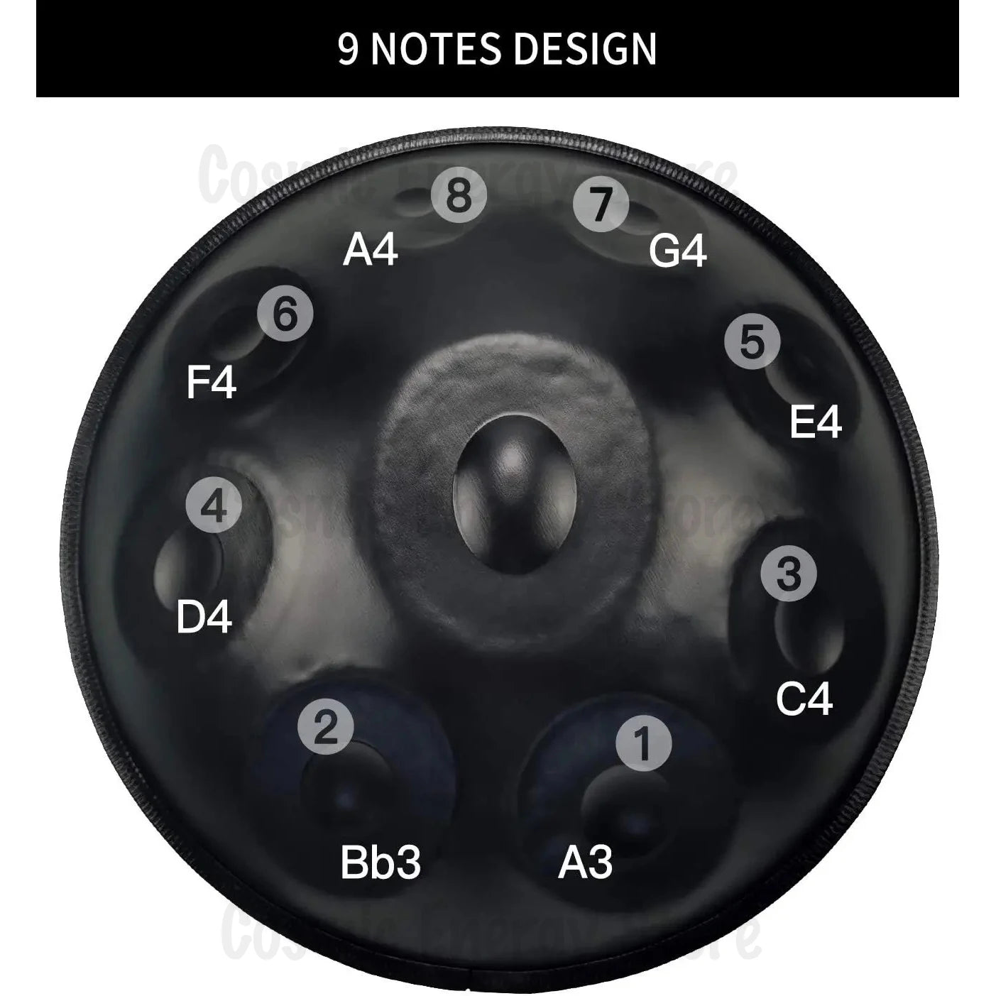 Handpan Drum 9/10/12 Notes D Minor 22 Inch Tambor Yoga Meditation Instrument Steel Tongue Drum Beginner Gift Music Drum Kurd