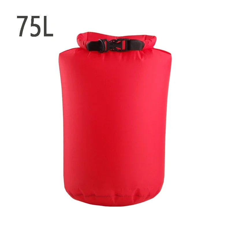 8L/25L/40L/70L/75L Waterproof Dry Bag Ultra Lightweight Airtight Bags Roll Top Drybags for Camping Kayaking Swimming Rafting