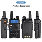 4Pcs Baofeng UV-5R 8W/5W Tri-Power Walkie Talkie High Power Dual Band Long Range Portable Handheld UV 5R Radio