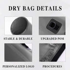 Idrybag Dry Bag Waterproof Bag for Women Men 2/5/10/15/20L Swimming Rafting Kayaking River Trekking Waterproof Dry Bag Backpack