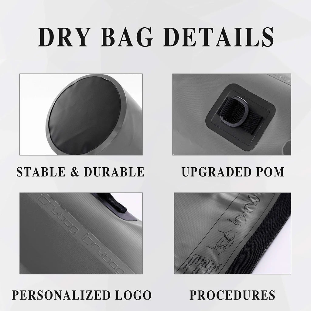 Idrybag Dry Bag Waterproof Bag for Women Men 2/5/10/15/20L Swimming Rafting Kayaking River Trekking Waterproof Dry Bag Backpack