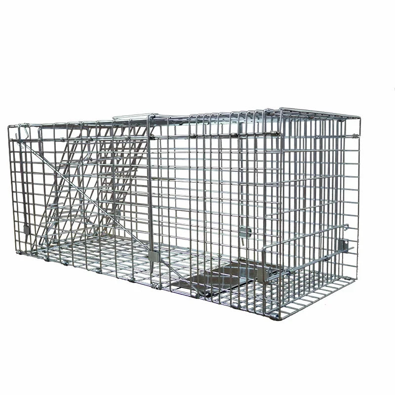 Super Large Catching Cat Coypu Traps Bait Snap Catcher Foldable Reusable Rescue Cage Mousetrap Hunt Weasel Wild Cat Rat Cage