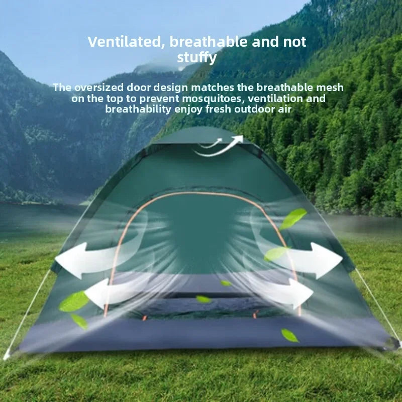 2-3 Person Camping Tent Automatic Tents for Camping Waterproof Family Camping Tent Easy Set Up Tent Portable Windproof Dome