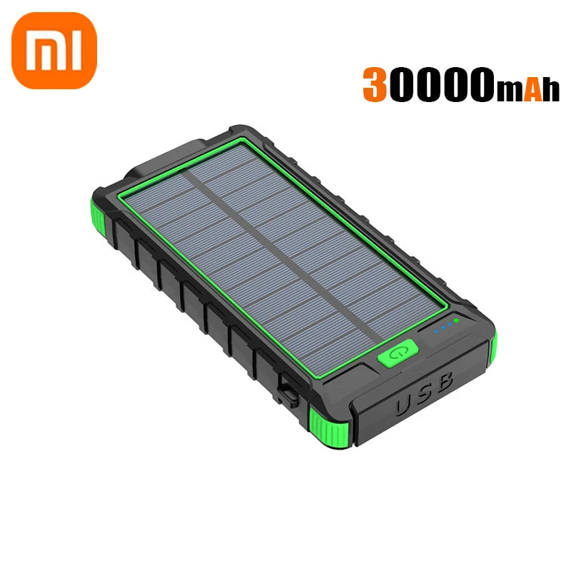 Xiaomi 50000mAh Large Capacity Solar Power Bank Outdoor Compass Waterproof External Battery Flashlight For iPhone Samsung