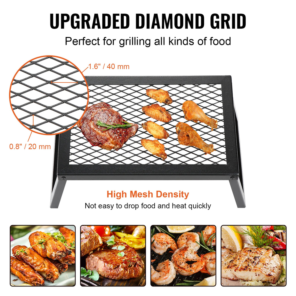SucceBuy 18/24in Barbecue Charcoal Grill Outdoor Home Appliance for Outdoor Cooking Camping Picnics Beach