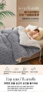 New Super Thick Winter Warm Blanket for Bed Artificial Lamb Cashmere Weighted Blankets Soft Comfortable Warmth Quilt Comforter