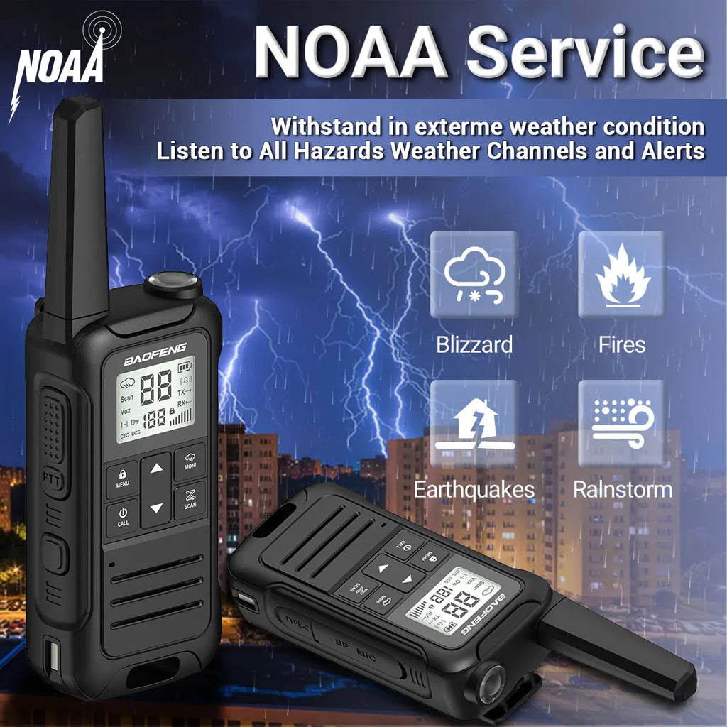 2pcs Baofeng F22 Mini Walkie Talkie PMR Communication Radio Profesional Walkie Talkies Ham Radio Transceiver For Restaurants