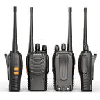 2PCS Baofeng BF 888S Walkie Talkie UHF BF888S Long Range Two Way Ham Portable Radio Transceiver for Hunting Hotel Receiver