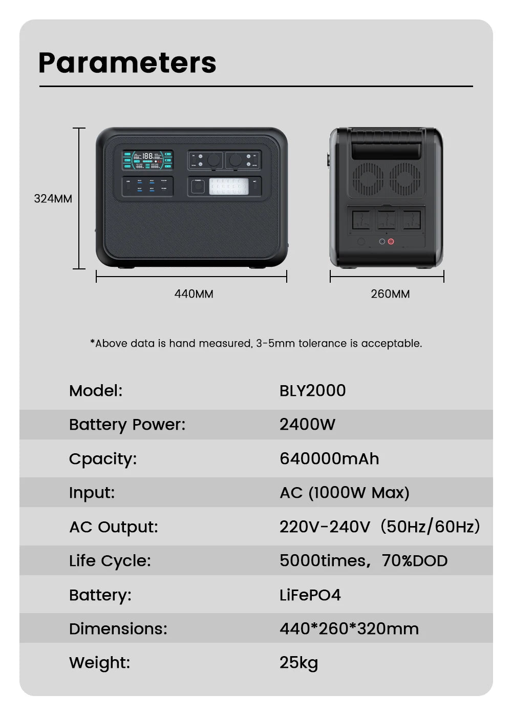 2600W 1800W 500W Portable Power Station 1024wh 345wh Lifepo4 Battery Powerful Power Bank Solar Generator Emergency Power Supply