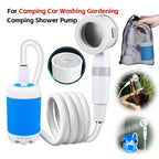 Portable Rechargeable Outdoor Shower Handheld Compact Design Gentle Flow for Car Washing Gardening Bathing Camping Travel