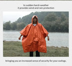 Emergency Raincoat Poncho Waterproof Rainwear Blanket Survival Camping Equipment Cold Insulation Rainwear Camping Equipment