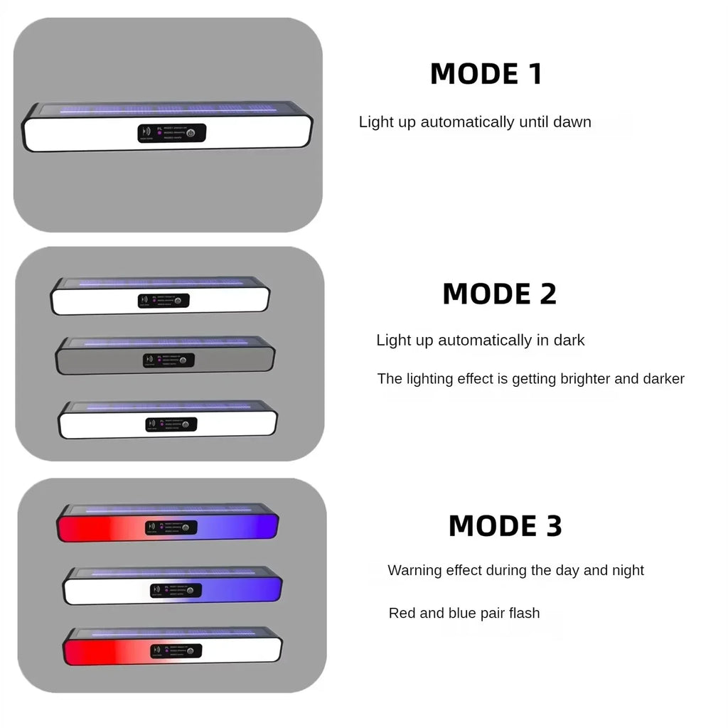 Powerful LED Solar Outdoor Led Courtyard Wall Lamp Rechargeable Human Body Induction Garden Terrace Garage Door Street Lighting