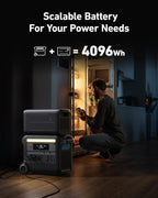 F2000 Portable Power Station, PowerHouse 767, 2400W Solar Generator, GaNPrime Battery Generators for Home Use