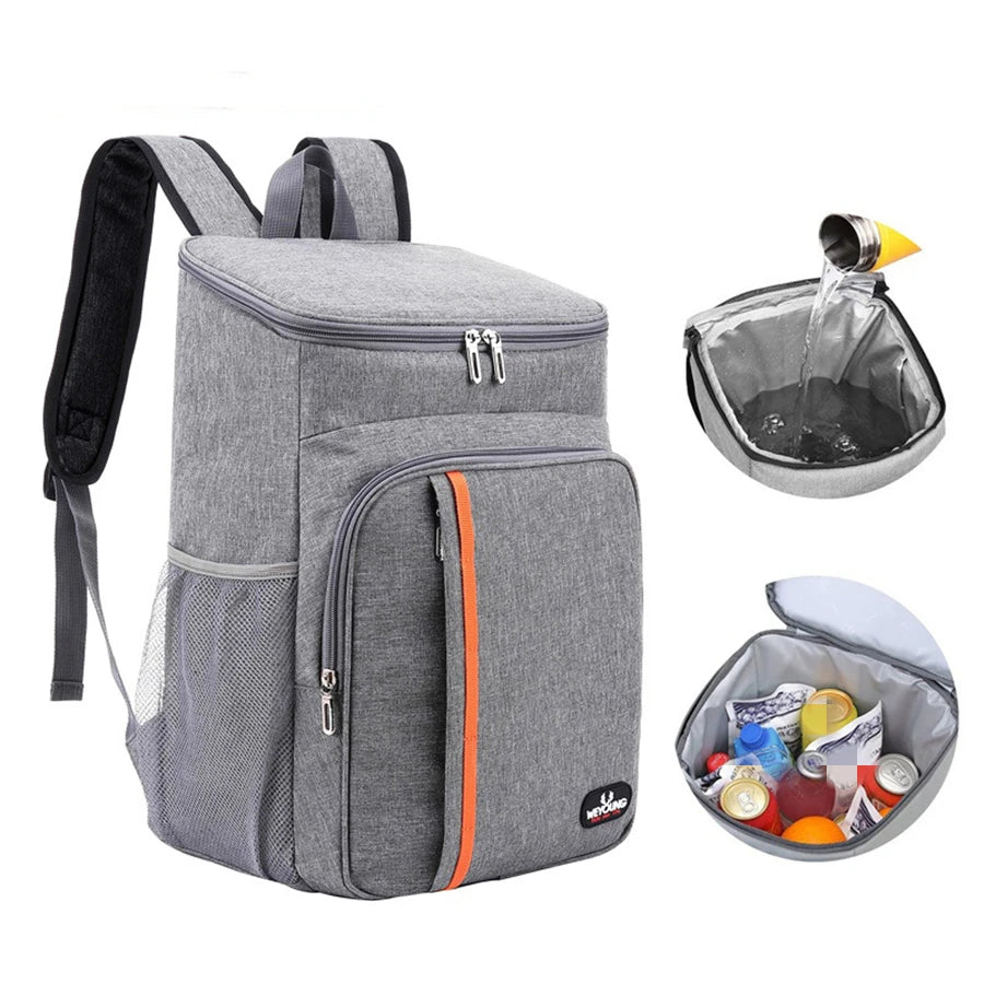 18L Portable Thermal Lunch Bag Food Box Durable Waterproof Cooler Ice Insulated Case