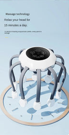 Octopus Claw Eight Claw Massager USB Charging Therapeutic Scratch Pad Electric Head Massager Therapeutic Electric Scalp Massager