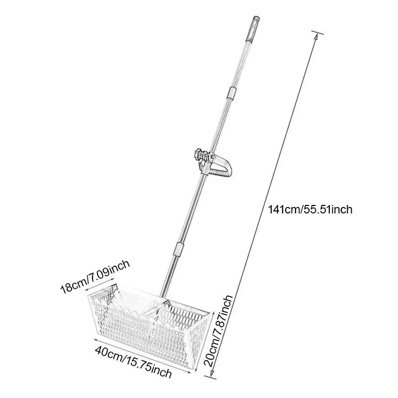 Handheld Sand Sift Rake Beach Mesh Shovel Sea Food Catcher Ergonomic Sharp Teeth Sifter for Gardening Soil Loosening Camping