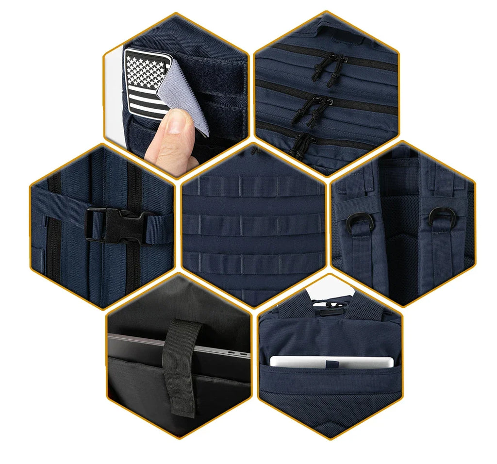 Outdoor Tactical Backpacks 45L Large Capacity Man 3 Days Molle Assault Bags For Outdoor Trekking Camping Backpack