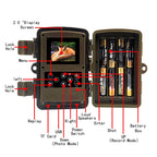 Outdoor Trail Camera 20MP 1080P HD Hunting IP66 Waterproof Infrared Night Vision Motion Activated Surveillance Trap Camera
