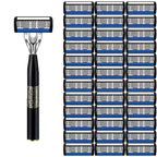 High-end men's razor with anti-slip handle, sharp and smooth stainless steel blade, painless shaving, perfect gift for festivals