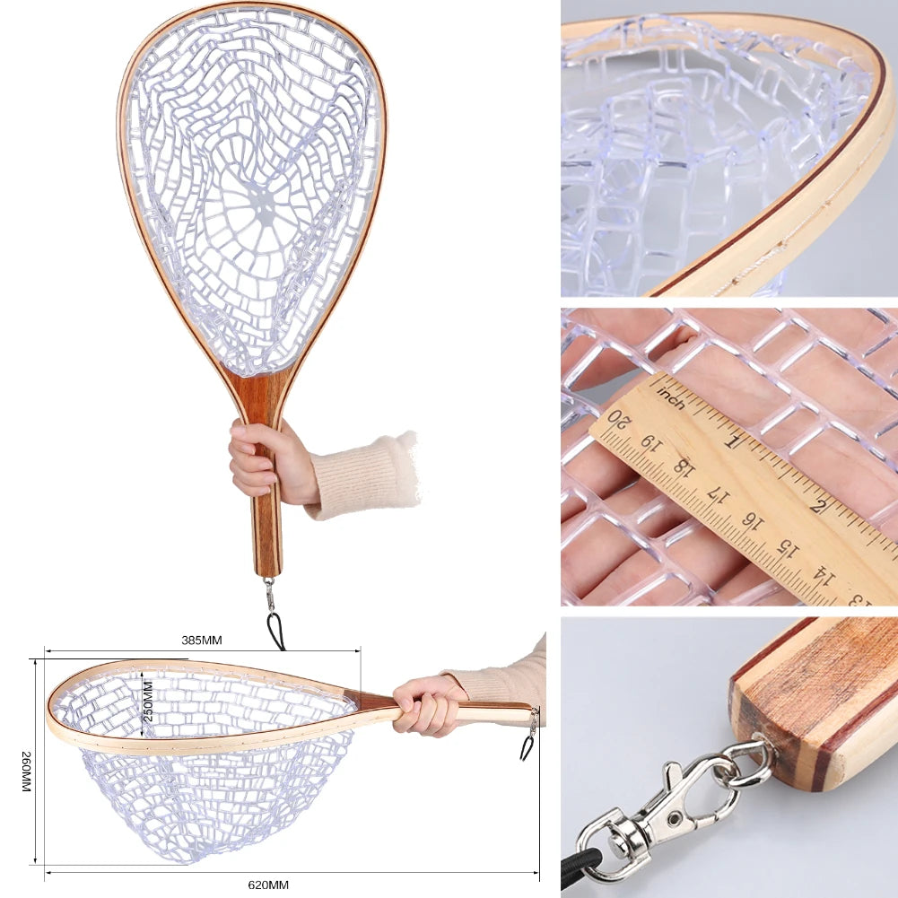 Fishing Landing Net Aluminum Alloy Durable Telescoping Extend to 190cm/130cm/55cm Folding Mesh Safe Fish Catching Releasing