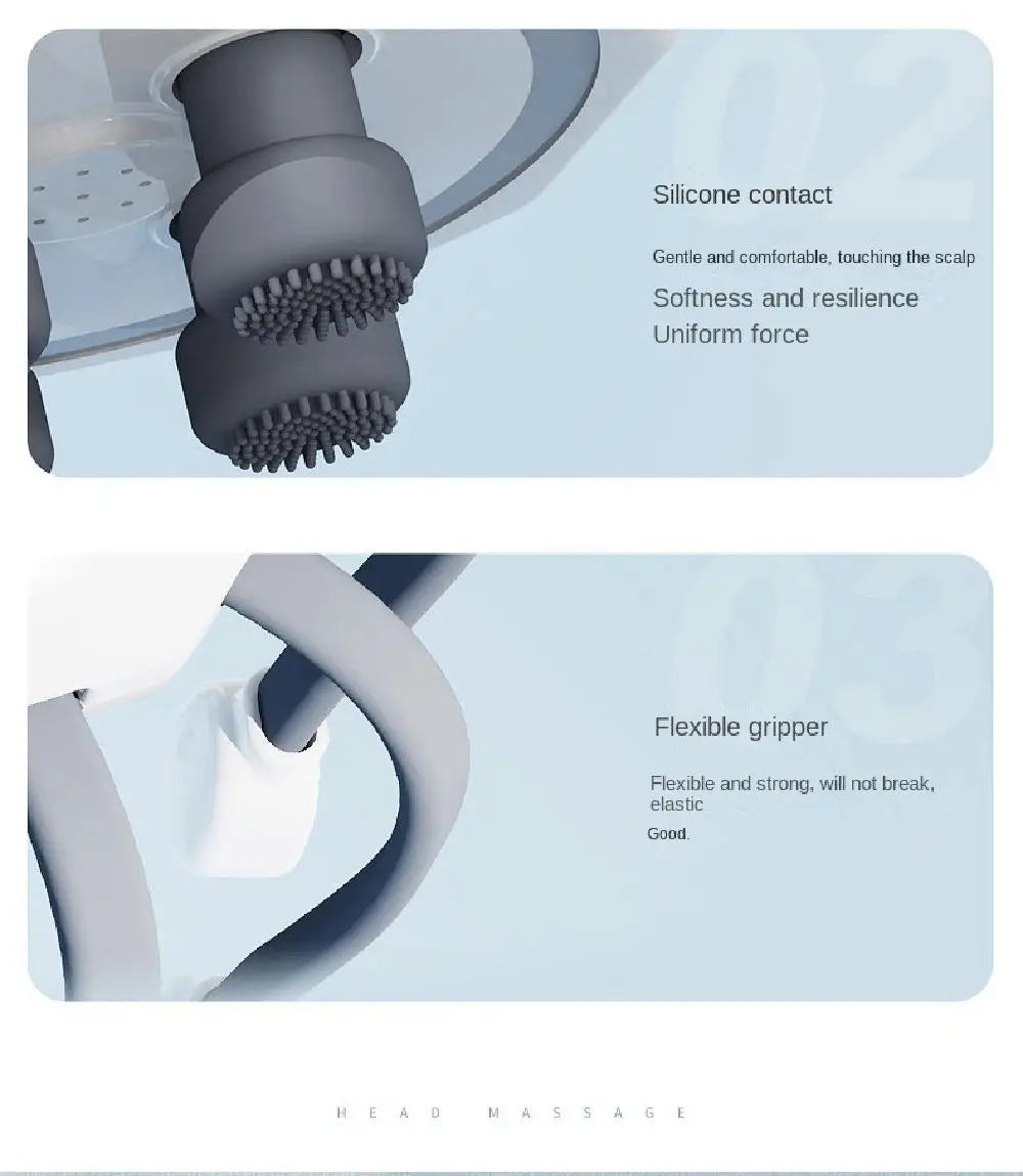 Octopus Claw Eight Claw Massager USB Charging Therapeutic Scratch Pad Electric Head Massager Therapeutic Electric Scalp Massager