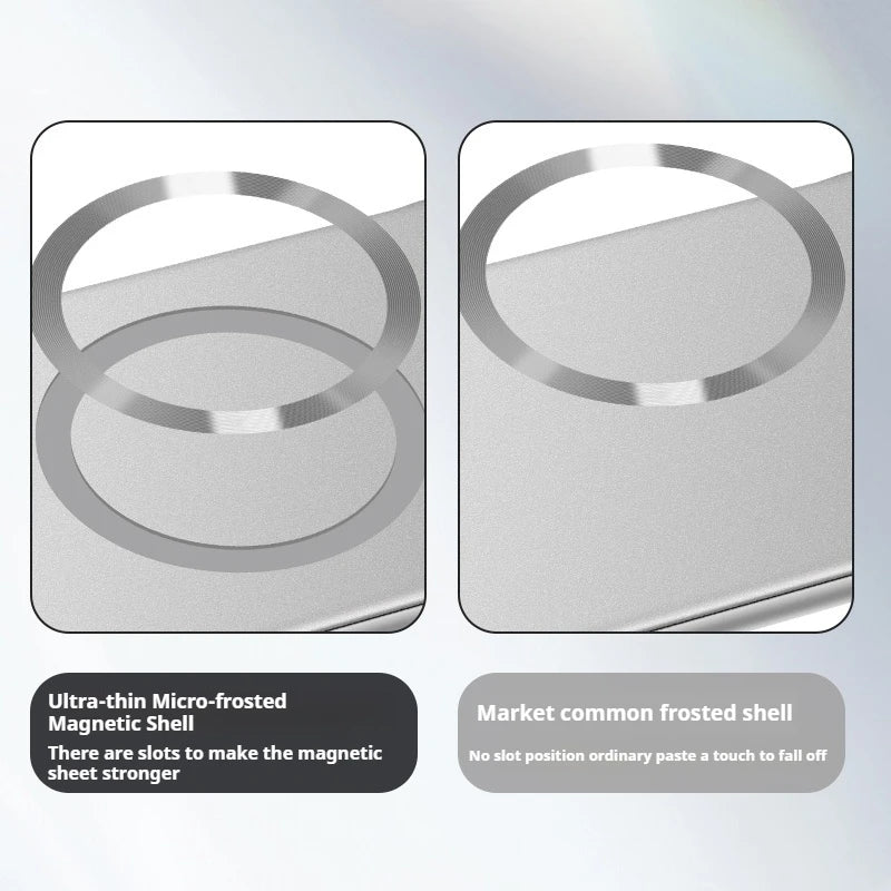 Thin Metallic Paint PC For Magsafe Magnetic Case For Samsung Galaxy S25Ultra S25 S24 S23 S22 Plus Ultra Borderless Cooling Cover