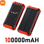 XIAOMI Solar Power Bank Wireless 200000mAh Large Capacity Fast Charging External Battery Outdoor Survival Emergency Equipment