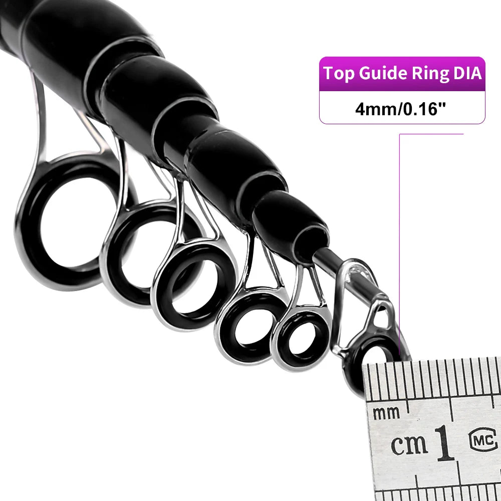 PROBEROS 2.1m Baitcasting/Spinning Fishing Rod Reel Combo Full Set with Line Lure Bag Hooks Freshwater Saltwater Fishing Pesca