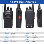 Baofeng 4Pcs BF 888S Walkie Talkie UHF 400 470MHz Long Range Two Way Ham Radios Transceiver for Hunting Hotel