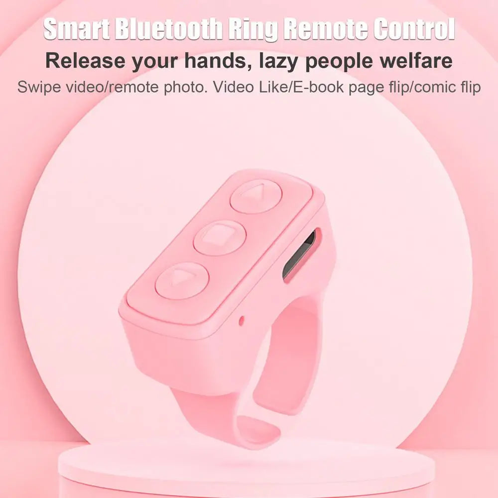 Wireless Fingertip Remote Control Ring BT Ring Scroller Page Turner Stable Connection Wireless Page Turner