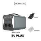 2600W 1800W 500W Portable Power Station 1024wh 345wh Lifepo4 Battery Powerful Power Bank Solar Generator Emergency Power Supply