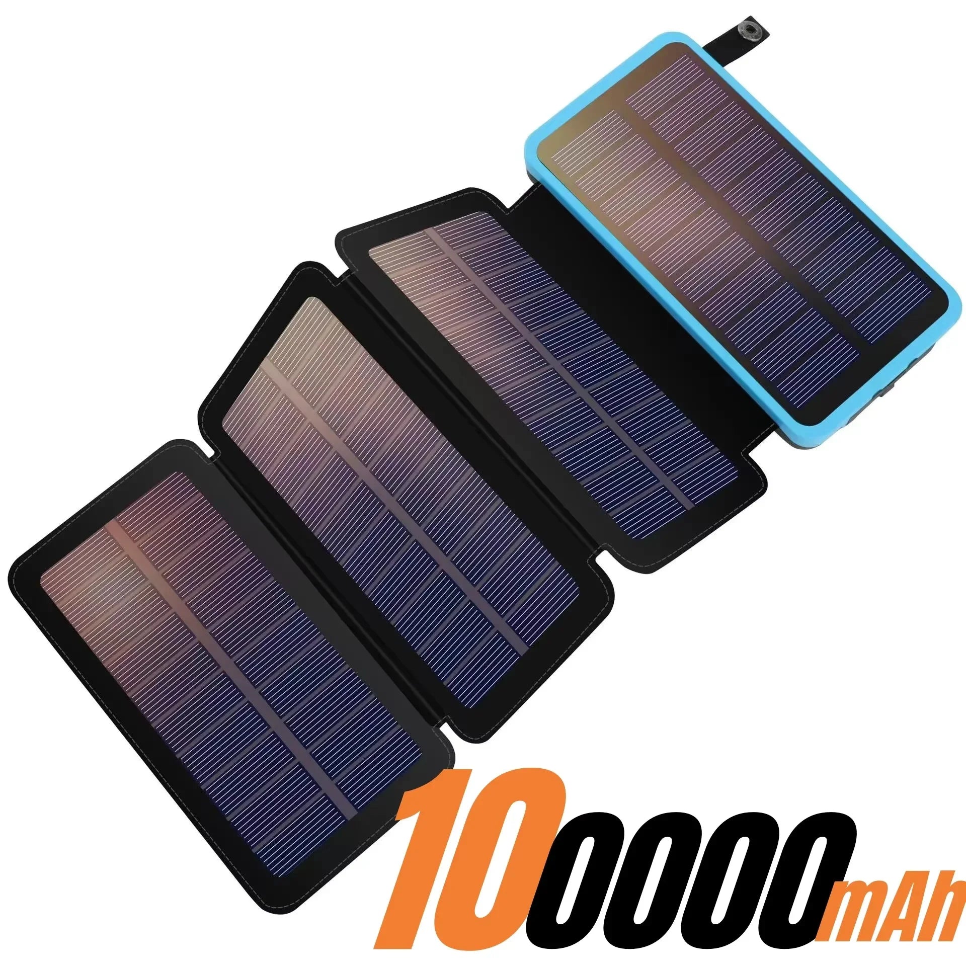 200000mAH Solar Power Bank Folding Solar Panels 5V 2A USB Output Portable Outdoor Camping Sun Power For IPhone Android