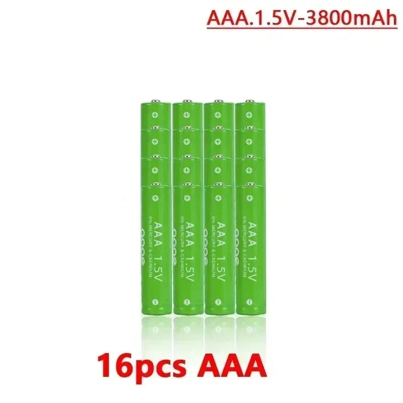 1.5V Rechargeable AA AAA 4.8-3.8Ah Battery For Torch Toys Clock MP3 Player Replace Ni-Mh Battery Delivery within 15-25 days