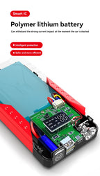 Portable Car Jump Starter Power Bank Car Booster Charger 12V Starting Device Petrol Diesel Car Emergency Booster 18800mAh