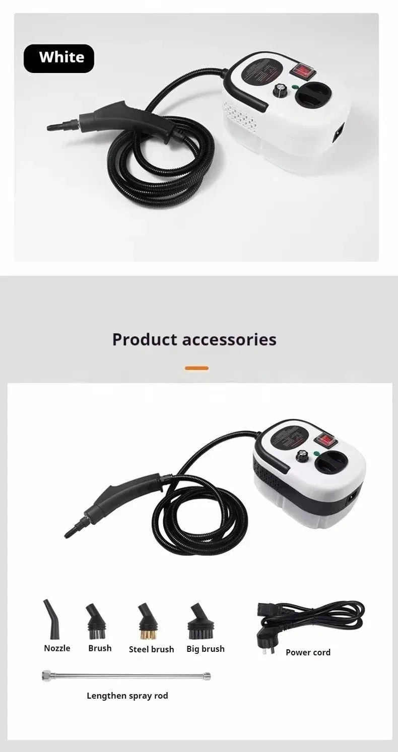 1.2L Steam Cleaner High Temperature Sterilization Air Conditioning Kitchen Hood Home /Car Steaming Cleaner 220V/110V EU/US Plug