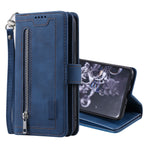 Zipper Wallet Case for Samsung Galaxy S25Ultra S24 Ultra 24FE S25 Plus Leather Case Kickstand Phone Cover Cash Cards Pocket