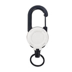1/2Pcs Retractable Key Chains Anti-theft Metal Easy-to-pull Buckle Rope Elastic Keychain Sporty Retractable Key Ring