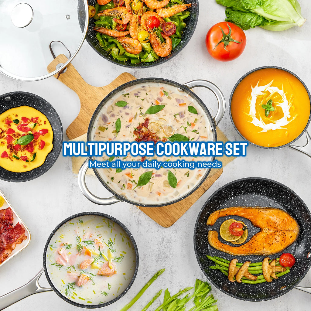 Induction Cookware Nonstick, 10-Piece,