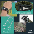 Ultimate Survival Gear Kit, 20-in-1 Emergency Survival Equipment & Tools, Ideal for Camping, Hiking, and Outdoor Adventures