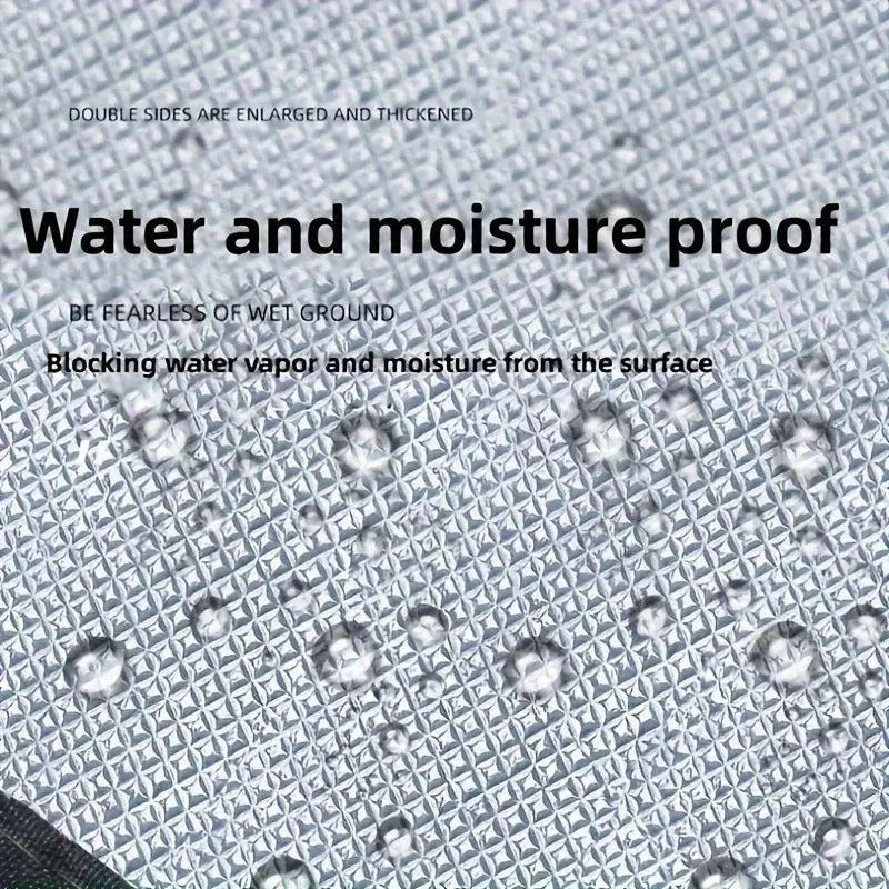 Camping Mat Foam Foil Blanket Aluminum Insulation Foam Foil Mat Sleeping Pad Thermal Outdoor Tent Footprint Reflecting Heat