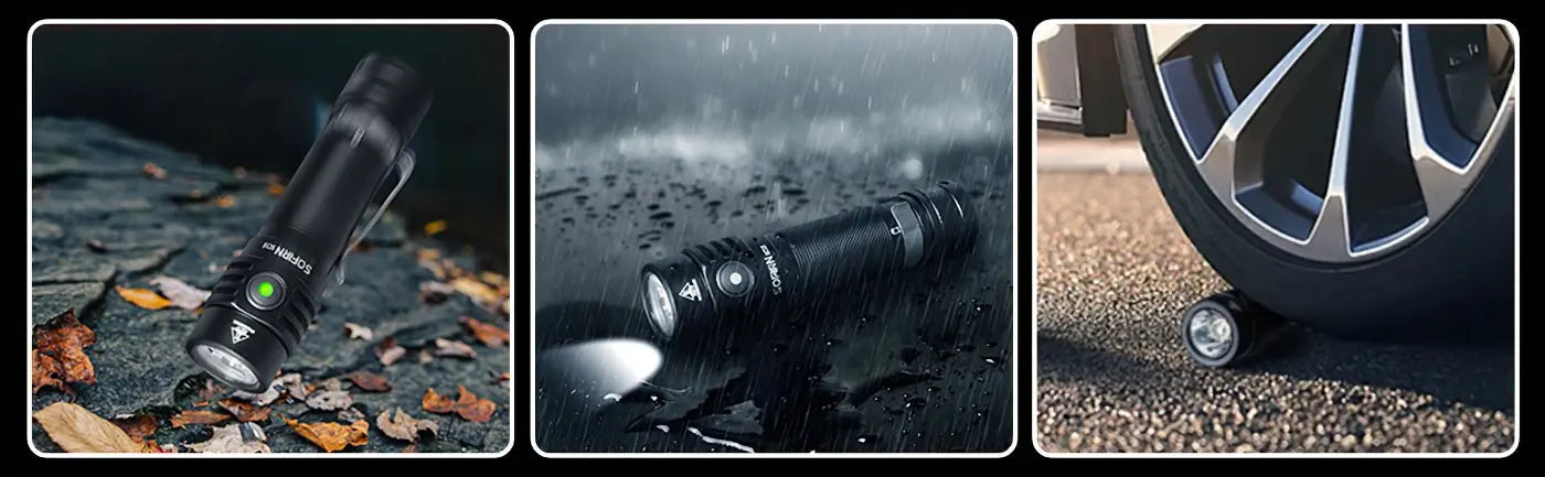 Sofirn SC18 1800lm EDC Flashlight USB C Rechargeable SST40 LED 18650 Torch TIR Optics Lens Lantern with Power Indicator