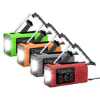 Solar Radio Flashlight For Camping Portable Hand Crank Weather Radio AM/FM/NOAA Radio Crank Radios 3 Way Charging Survival Radio